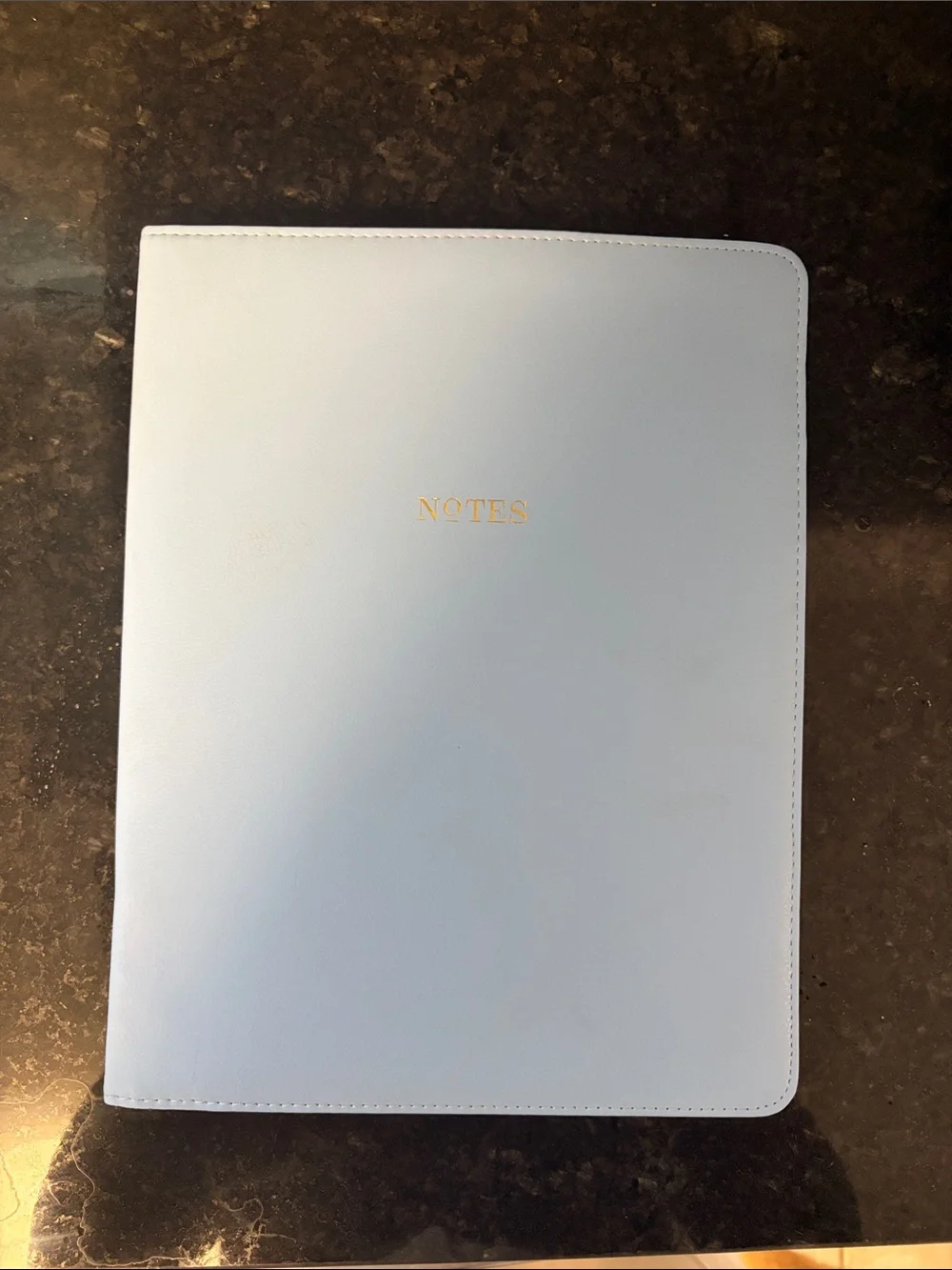 Day Designer for Blue Sky Faux Leather PadFolio Assortment, Dusty Blue